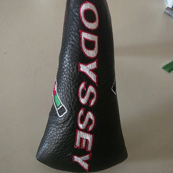 Odyssey Black Putter Headcover with Red and Green Accents - Picture 3 of 3